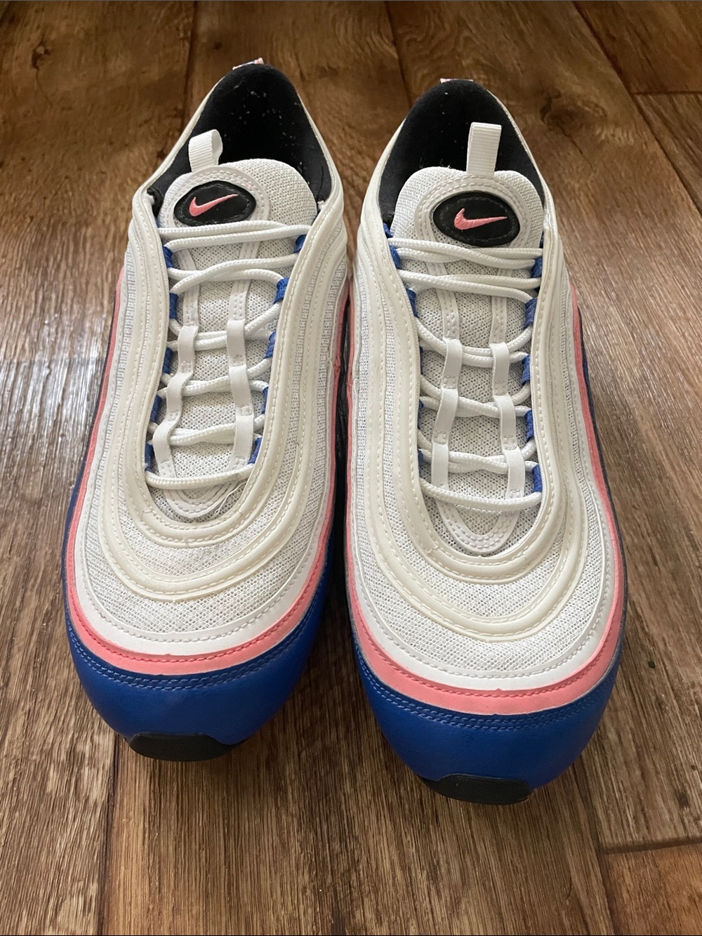 Nike Air Max 97 White Game Royal Pink Gaze Men's Size 11